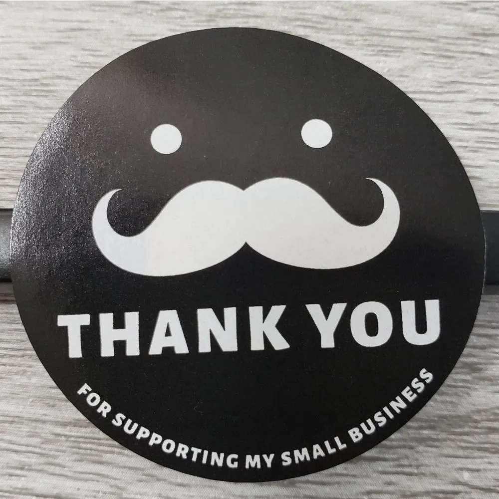 8/$20 100ct Thank You Stickers Round 1.5